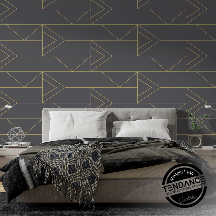 Nomad Design - Wallpaper: Parallel Collection - Dimension Gold