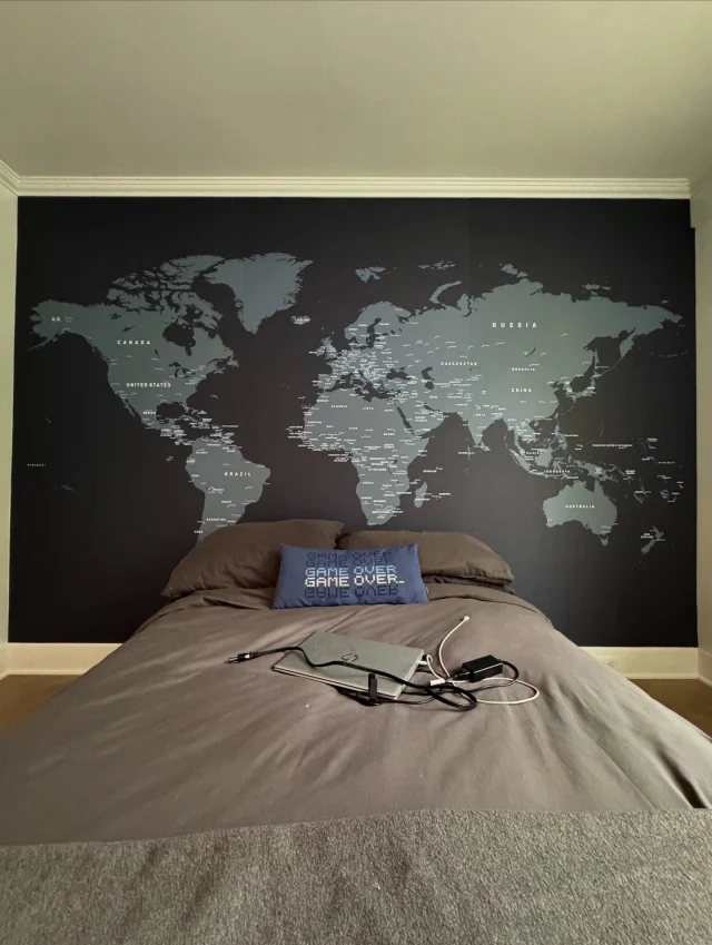 Explorez le monde… sans quitter la maison !

Nous avons récemment installé ce magnifique papier peint carte du monde qui transforme un mur ordinaire en une véritable invitation au voyage.

Que ce soit pour une chambre d’enfant, un bureau ou un espace commun, cette murale unique inspire la curiosité, l’aventure et l’ouverture sur le monde.

📞 Contactez-nous 450.686.6757 !
___

Explore the world… without leaving home!

We recently installed this beautiful world map wallpaper that transforms an ordinary wall into a true invitation to travel.

Whether it’s for a child’s bedroom, an office, or a common area, this unique mural inspires curiosity, adventure, and openness to the world.

📞 Contact us at 450.686.6757!
.
.
.
#papierpeint #mural #wallpaper #cartedumonde #voyage #travels #pays #avion #decochambre #homedecor #design #designinspiration #laval #compagniequebecoise #nomaddesign #nomaddesignmural @joey4ever_